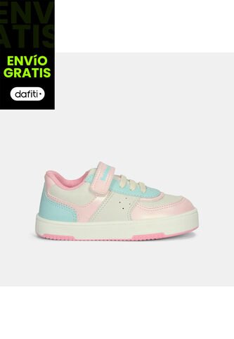 Tenis Infantil Para Niña Bubblegummers Multicolor Tamarindo 22-25 Bubblegummers