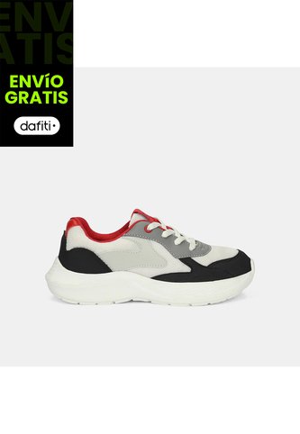 Tenis Junior Para Niño Bubblegummers Blanco Troy 30-33 Bubblegummers
