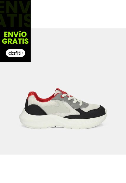 Tenis Junior Para Niño Bubblegummers Blanco Troy 30-33