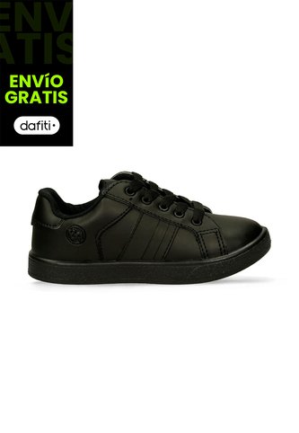 Tenis Escolares Para Niños Bubblegummers Negro Kael Bubblegummers