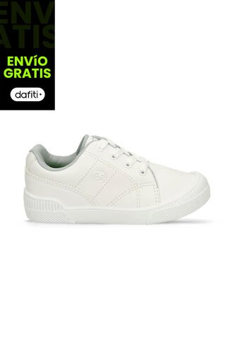 Tenis Escolares Para Niños Bubblegummers Blanco Kristiano Bubblegummers