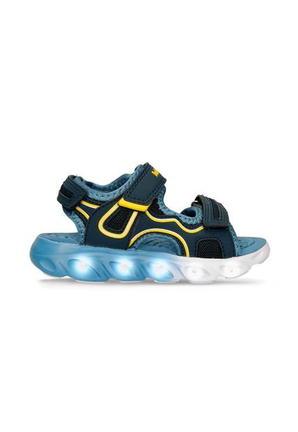 Sandalias Infantil Para Niño Bubblegummers Azul Sebastian