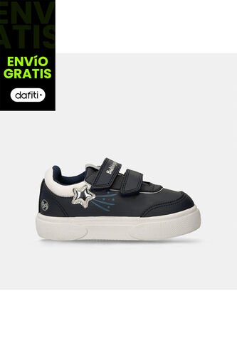 Tenis Infantil Para Niña Bubblegummers Azul-Plata Sandy Bubblegummers