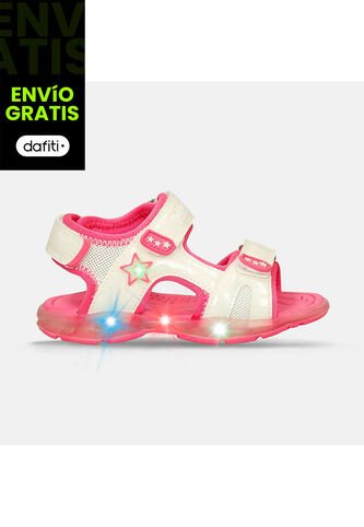 Sandalias Infantil Para Niña Bubblegummers Lila-Plata Salali Bubblegummers