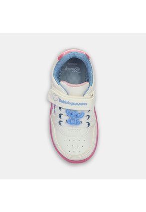 Tenis Para Niña Bubblegummers Blanco Arel Rap First Step Girls 1 +