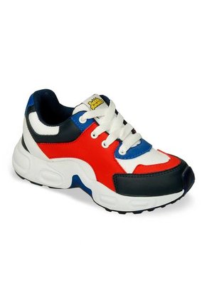 Tenis Casuales Blanco-Rojo Bubblegummers Queso Niño