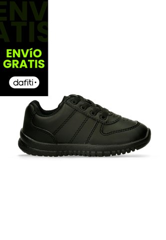 Tenis Escolares Para Niños Bubblegummers Negro Kapitan Bubblegummers