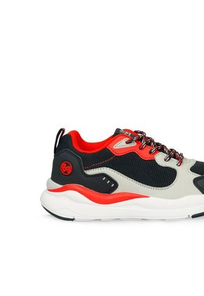 Tenis Infantil Para Niño Bubblegummers Deportivos Azul-Rojo Reik