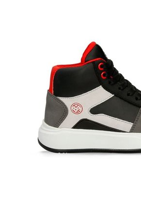 Tenis Casuales Negro-Gris Bubblegummers Renato Niño