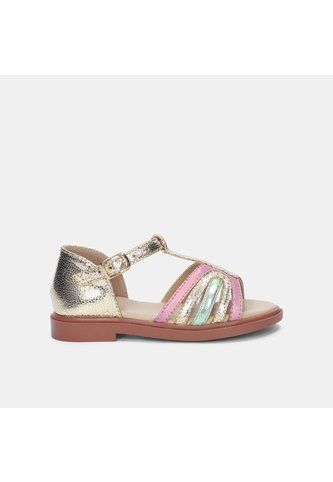 Sandalias Para Niña Bubblegummers Beige Ginger Walking Girls 3 + Bubblegummers