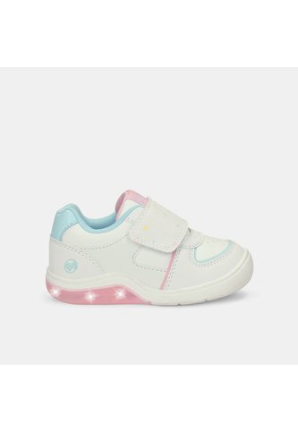 Tenis Con Luces Para Niña Bubblegummers Blanco Tokio Prewalker Girls 0 + Bubblegummers
