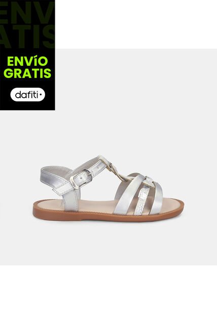 Sandalias Para Niña Bubblegummers Gris Mary First Step Girls 1 +