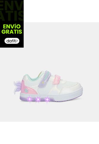 Tenis Con Luces Para Niña Bubblegummers Multicolor Neon Bubblegummers