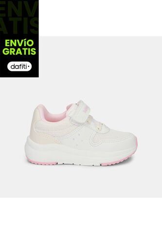 Tenis Para Niña Bubblegummers Beige Vika Jogging Bg First Step Girls 1 + Bubblegummers