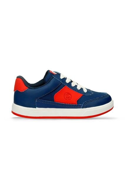 Tenis Casuales Azul-Rojo Bubblegummers Noè Niño