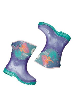 Botas De Lluvia Lila-Verde Bubblegummers Onilda Niña