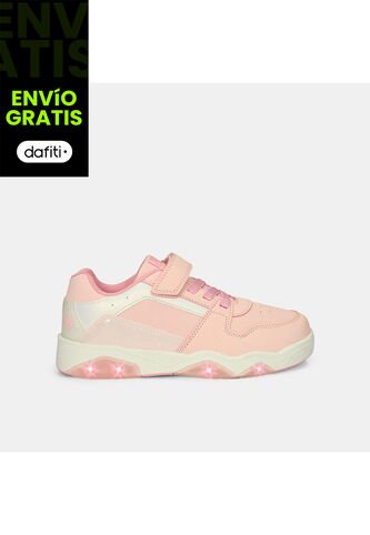 Tenis Con Luces Para Niña Bubblegummers Fucsia Drew Bubblegummers