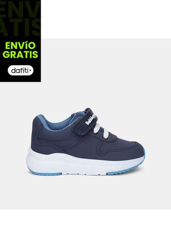 Tenis Para Niño Bubblegummers Azul Claro Vanik Jogging Bg First Step Boys 1 + Bubblegummers