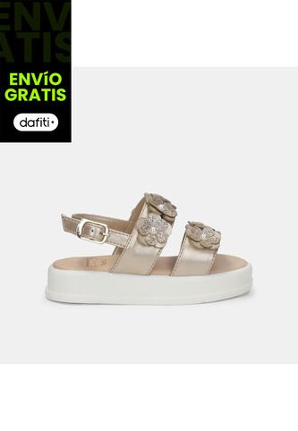 Sandalias Para Niña Bubblegummers Beige Sitney First Step Girls 1 + Bubblegummers