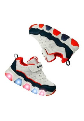 Tenis Casuales Blanco-Azul Bubblegummers Oliver Niño