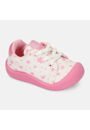 Tenis Con Luces Infantil Para Niña Bubblegummers Blanco Ultramar 22-25