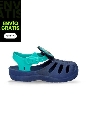 Sandalia Para Niño Bubblegummers Azul-Verde Rodriguez Bubblegummers