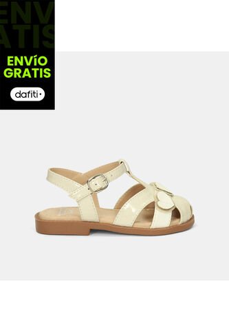 Sandalias Infantil Para Niña Bubblegummers Blanco 26-29 Bubblegummers