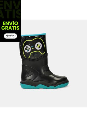 Botas De Lluvia Junior Para Niño Bubblegummers Azul Ulises Bubblegummers