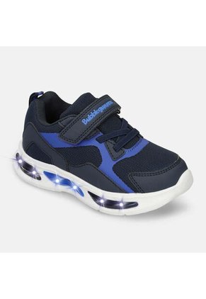 Tenis Con Luces Infantil Para Niño Bubblegummers Azul Toyota Demian 22-25