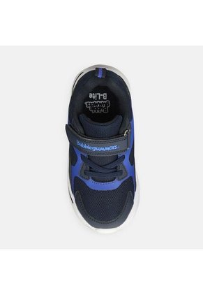 Tenis Con Luces Infantil Para Niño Bubblegummers Azul Toyota Demian 22-25