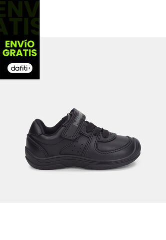 Tenis Escolares Para Niños Bubblegummers Negro Viento Bubblegummers