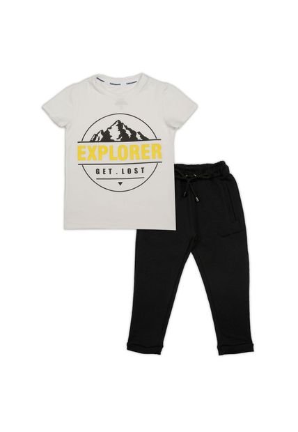 Conjunto Beige-Negro Bubblegummers Fuster Niño