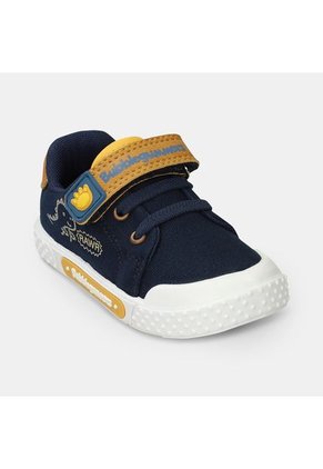 Tenis Bebé Para Niño Bubblegummers Azul-Mostaza Siberito