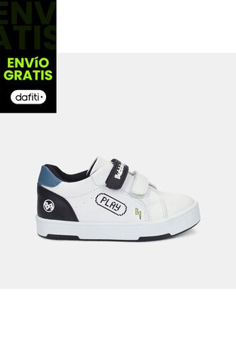 Tenis Para Niño Bubblegummers Blanco Terra Court Bg Bubblegummers