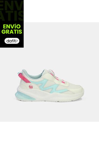 Tenis Junior Para Niña Bubblegummers Blanco Tarian Dynamic 30-33 Bubblegummers