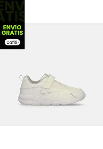 Tenis Escolares Para Niños Bubblegummers Blanco Nazario Bubblegummers