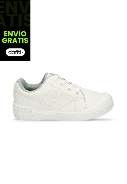 Tenis Escolares Para Niños Bubblegummers Blanco Kristiano