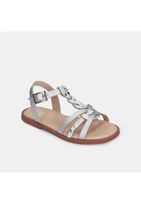 Sandalias Para Niña Bubblegummers Gris Mary First Step Girls 1 +