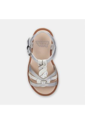 Sandalias Para Niña Bubblegummers Gris Mary First Step Girls 1 +