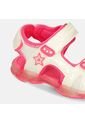 Sandalias Con Luces Infantil  Para Niña Bubblegummers -Plata Salali 26-29 de Bubblegummers