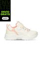 Tenis Infantil Para Niña Bubblegummers Blanco-Rosado Stella de Bubblegummers