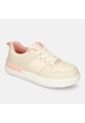Tenis Infantil Para Niña Bubblegummers Beige-Rosado Solana de Bubblegummers