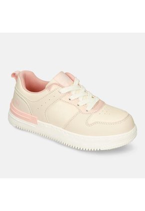 Tenis Infantil Para Niña Bubblegummers Beige-Rosado Solana