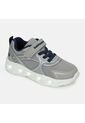 Tenis Con Luces Para Niño Bubblegummers Gris Oberon de Bubblegummers