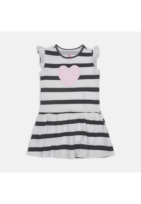 Vestido Pack X 2 Para Niña Bubblegummers Gris Mary X2