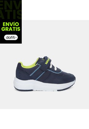 Tenis Para Niño Bubblegummers Azul Albert Jogging Bg First Step Boys 1 +