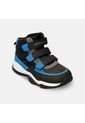 Tenis Infantil Para Niño Bubblegummers Negro-Azul Saul de Bubblegummers