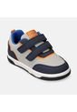 Tenis Infantil Para Niño Bubblegummers Gris-Azul Stefano de Bubblegummers