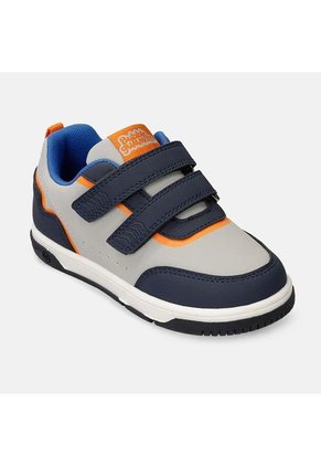 Tenis Infantil Para Niño Bubblegummers Gris-Azul Stefano
