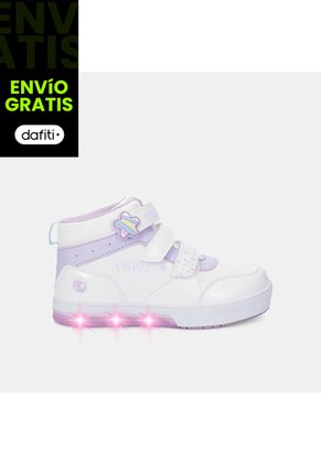 Bota Con Luces Para Niña Bubblegummers Multicolor Neon